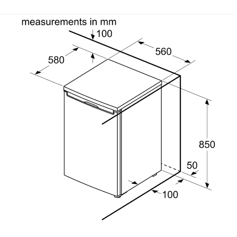 Bosch Series 2 GTV15NWEAG - White Undercounter Freezer - E energy - Image 4