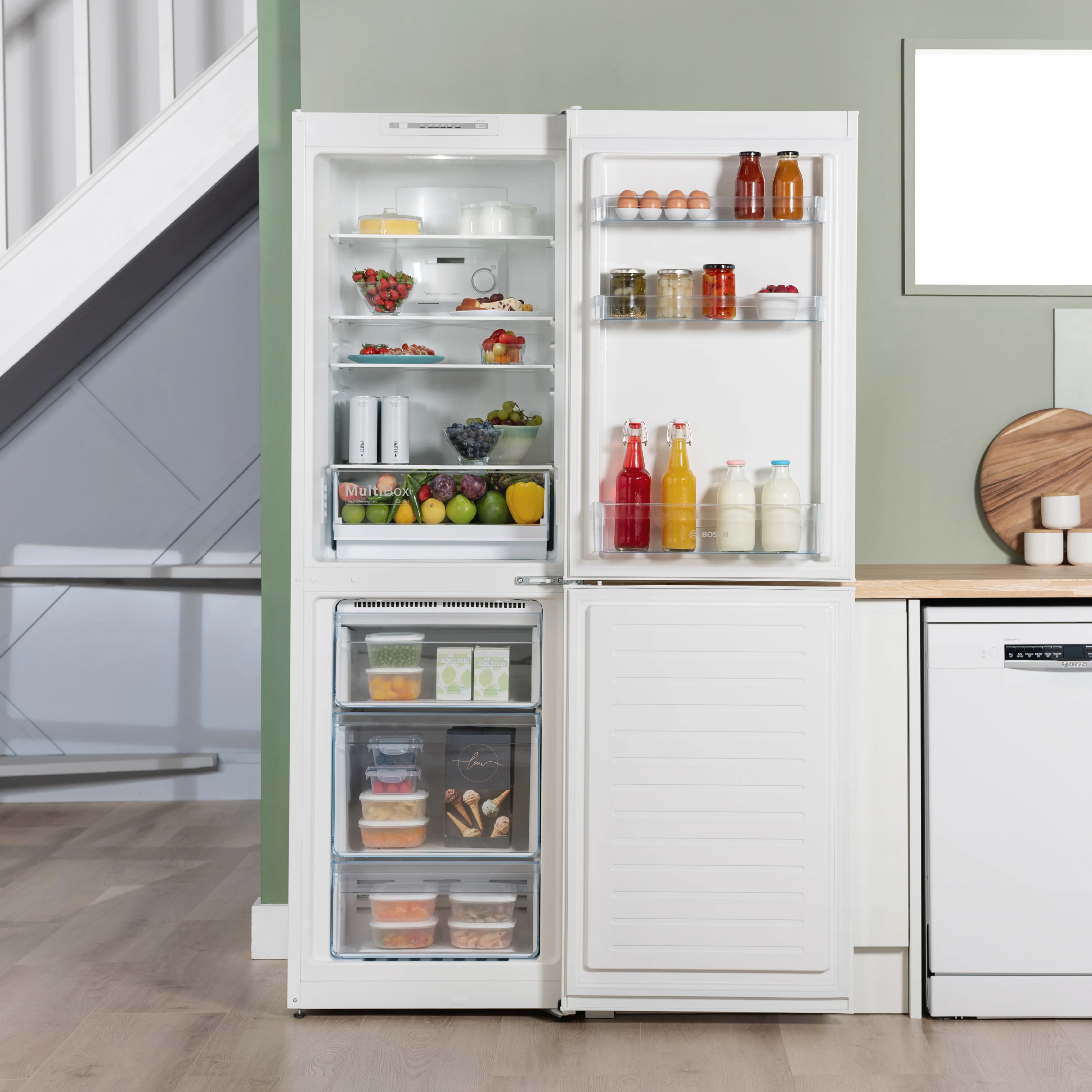 Bosch Series 2 KGN34NWEAG - White Freestanding 50/50 Frost Free Fridge Freezer - E energy - Image 8