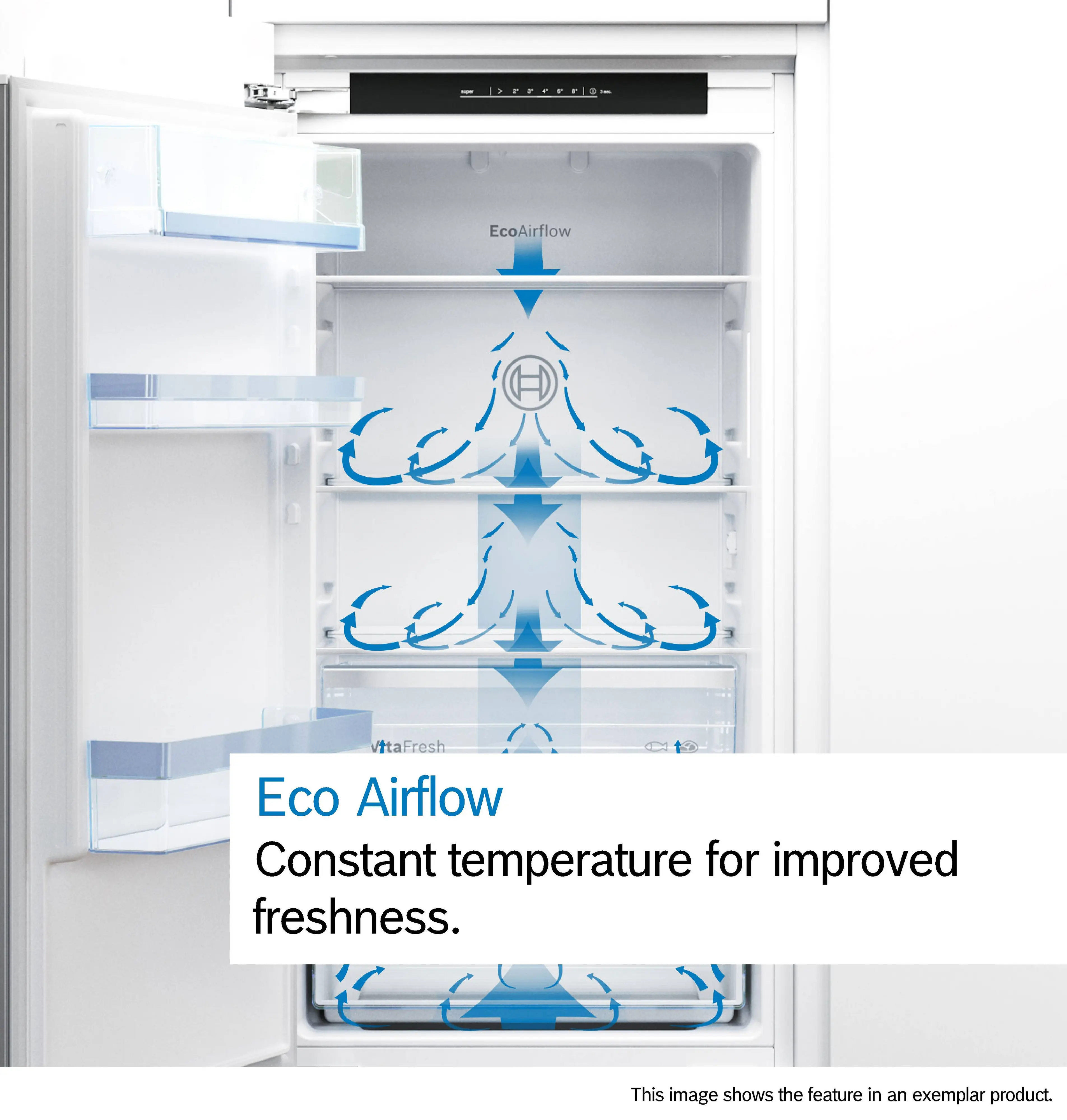 Bosch Series 2 KIR41NSE0G - White Integrated Larder Auto Defrost Fridge - F energy - Image 6