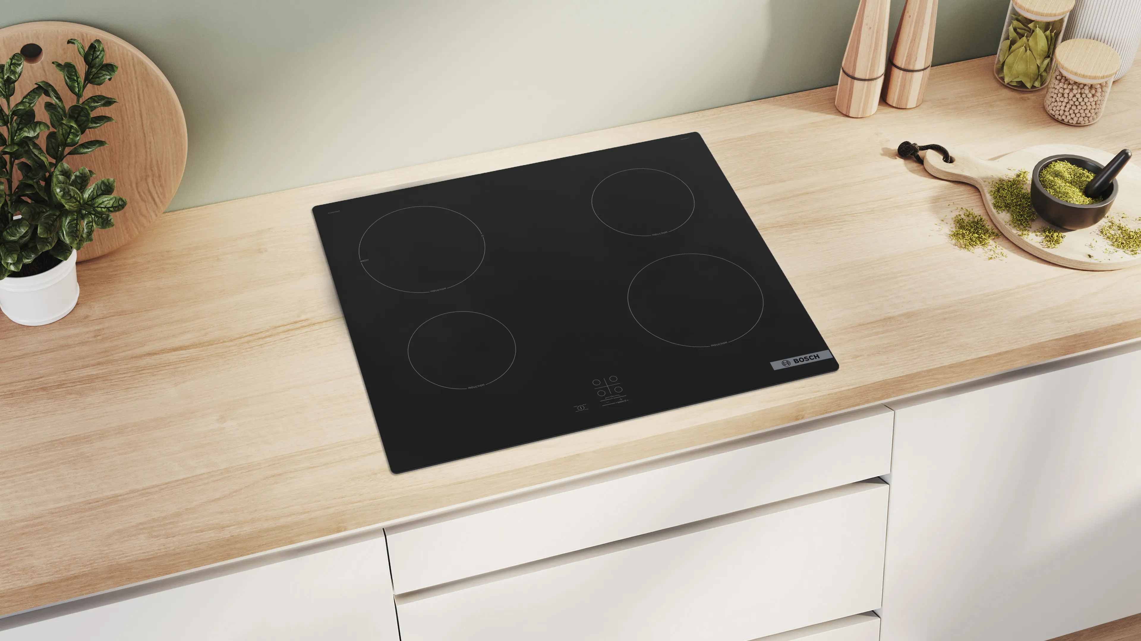 Bosch Series 2 PUG61RAA5B - Black 4 Zone Induction Hob - Image 6