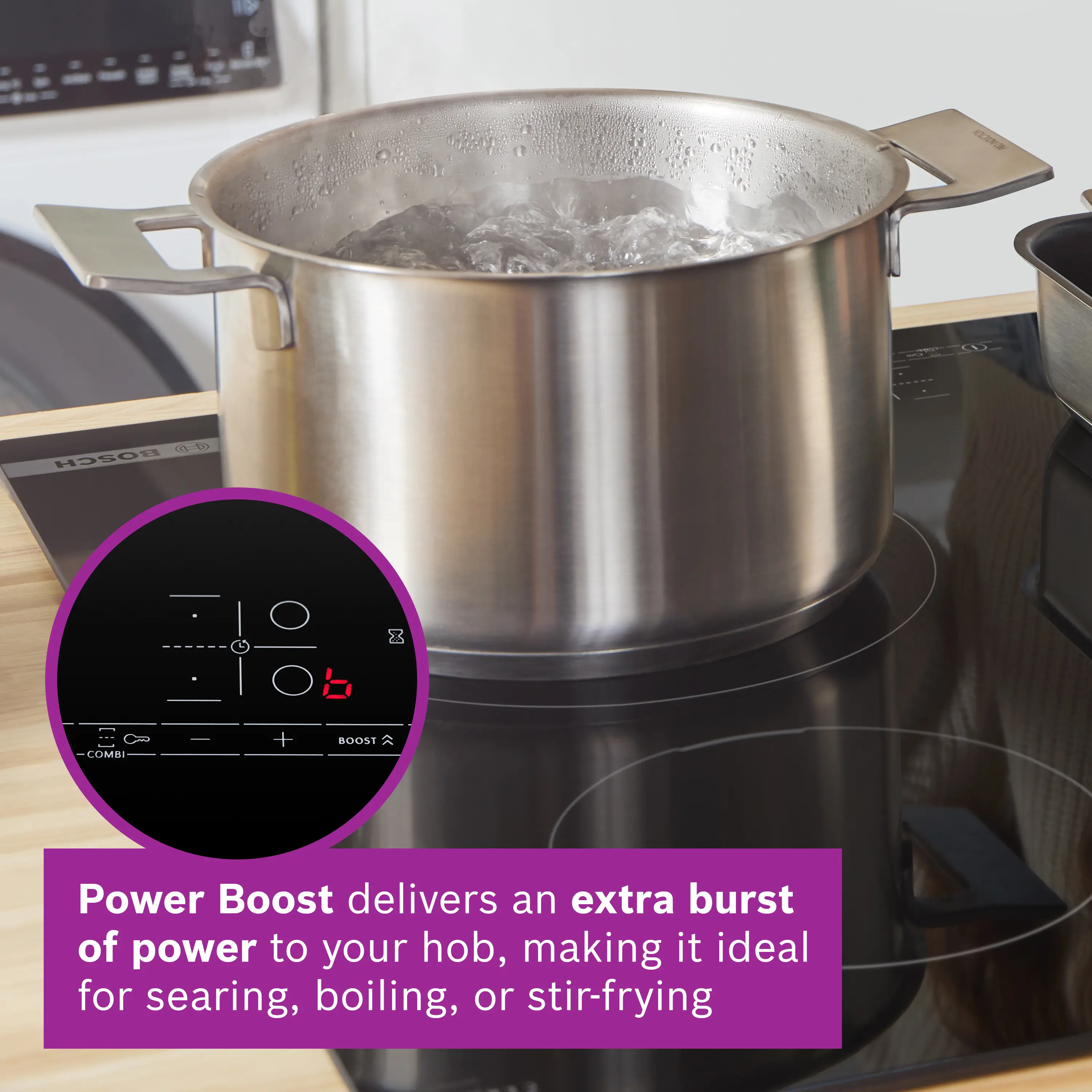 Bosch Series 2 PUG61RAA5B - Black 4 Zone Induction Hob - Image 8