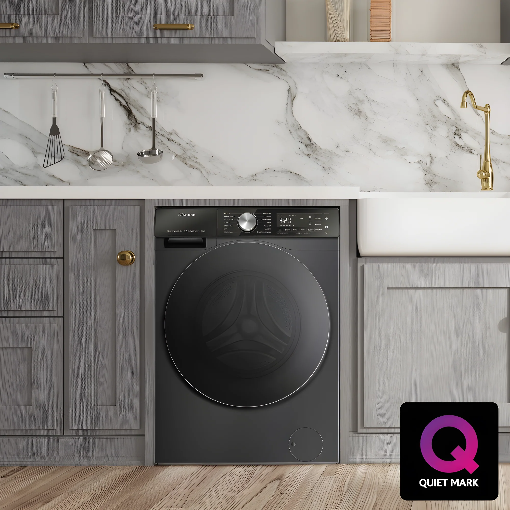 Hisense WF5S1245BB - Black 12KG Washing Machine - 1400 RPM - A energy - Image 3