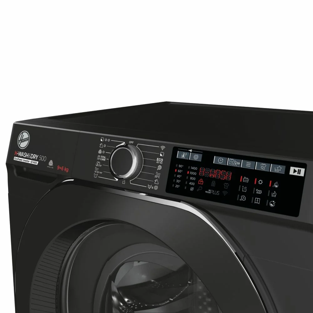 Hoover HD 496AMBCB/1-80 - Black 9KG/6KG Washer Dryer - 1400 RPM - D Energy - Image 4