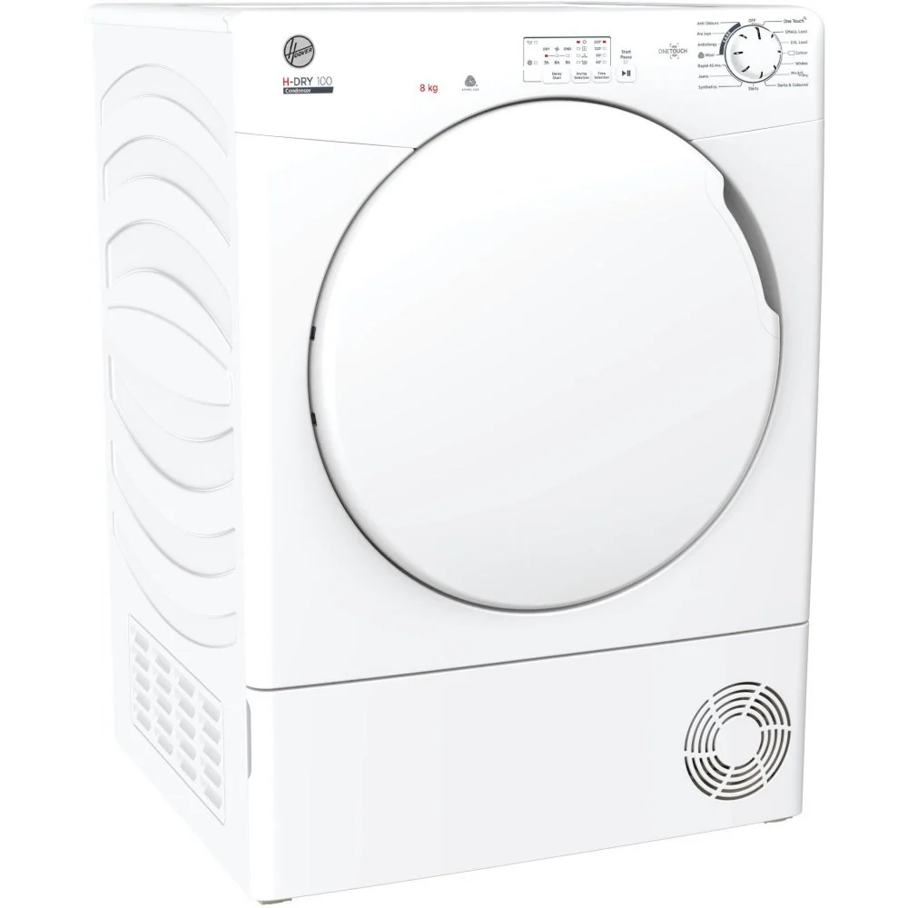 Hoover HLE C8LF - White 8KG Condenser Tumble Dryer - B energy - Image 3
