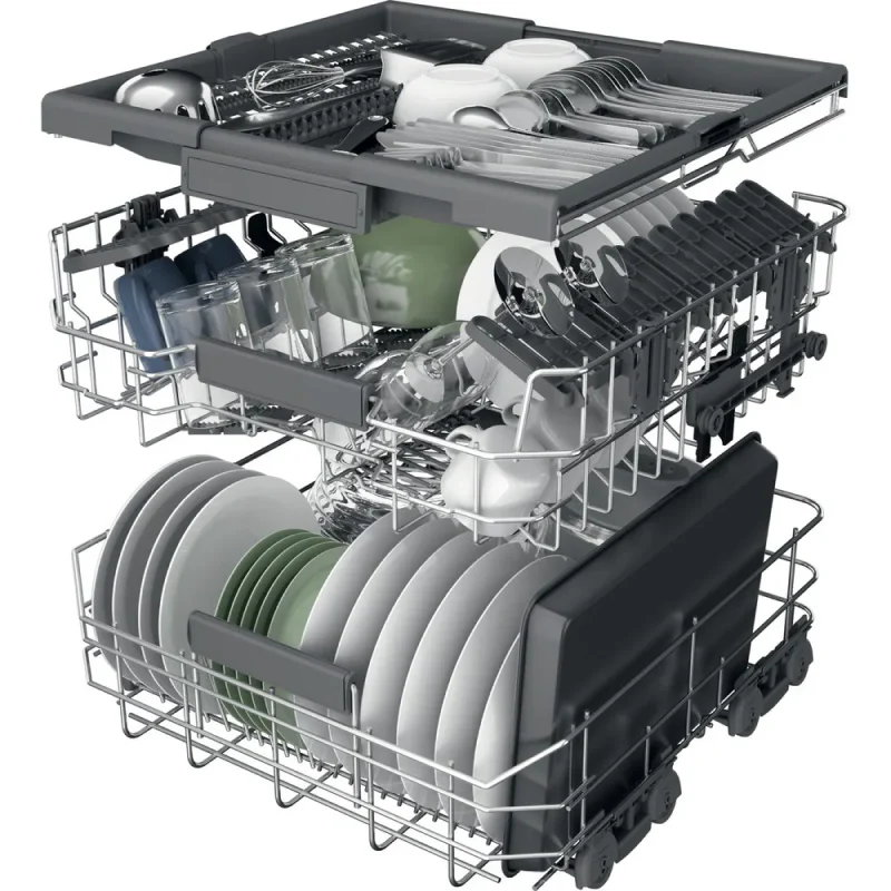 Hotpoint HD7F HP33 UK - White Freestanding Dishwasher - D energy - Image 3