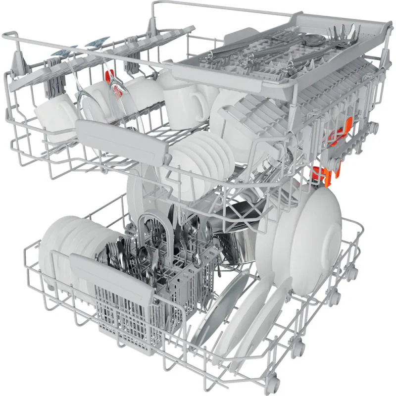 Hotpoint HFC 3C26 W C UK - White Freestanding Dishwasher - D energy - Image 3