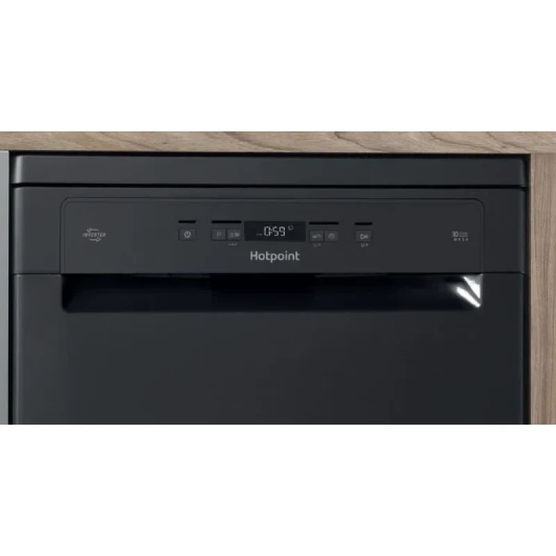 Hotpoint HFC 3C26 WC B UK - Black Freestanding Dishwasher - D energy - Image 3