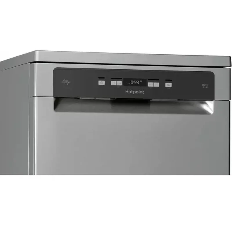 Hotpoint HFC 3C26 WC X UK - Silver Freestanding Dishwasher - D energy - Image 3