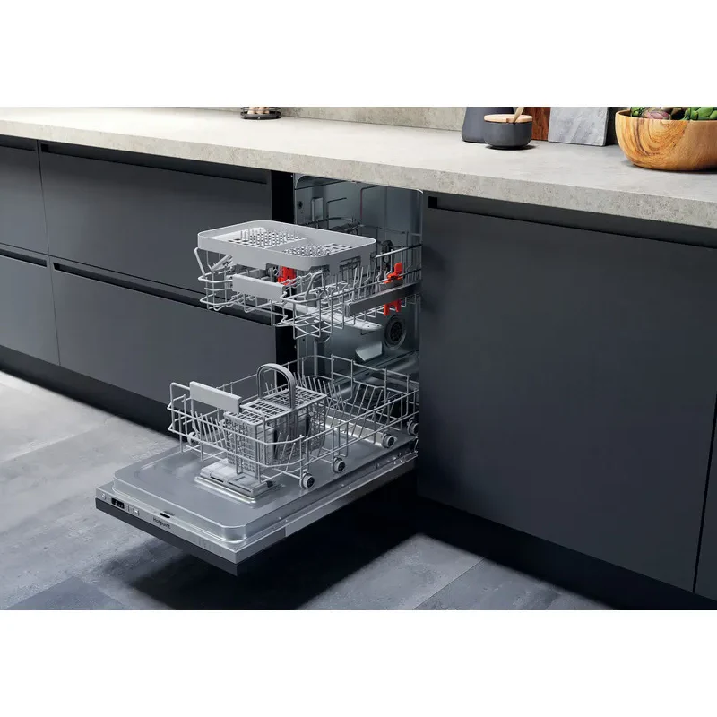 Hotpoint HI9C 3M19 C S UK - Silver Integrated Dishwasher - F energy - Image 3