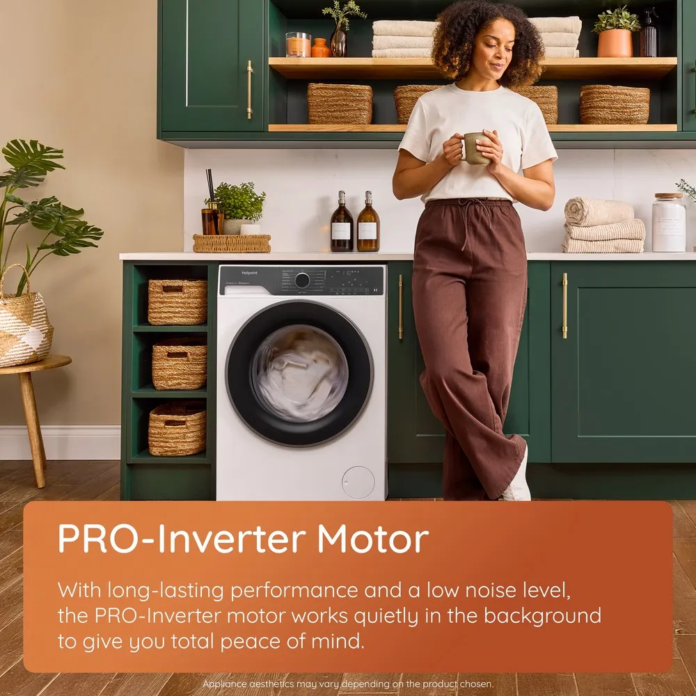 Hotpoint HPD 9693B CARE UK - Piano Black 9KG/6KG Washer Dryer - A Energy - Image 7