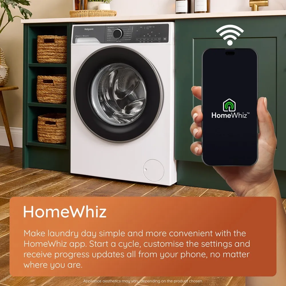 Hotpoint HPD 9693B CARE UK - Piano Black 9KG/6KG Washer Dryer - A Energy - Image 9