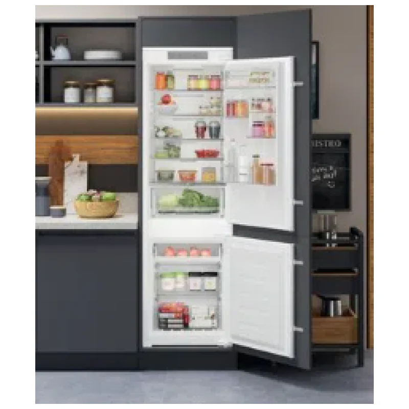 Hotpoint HTC18 T311 UK - White Integrated 70/30 Frost Free Fridge Freezer - F energy - Image 3
