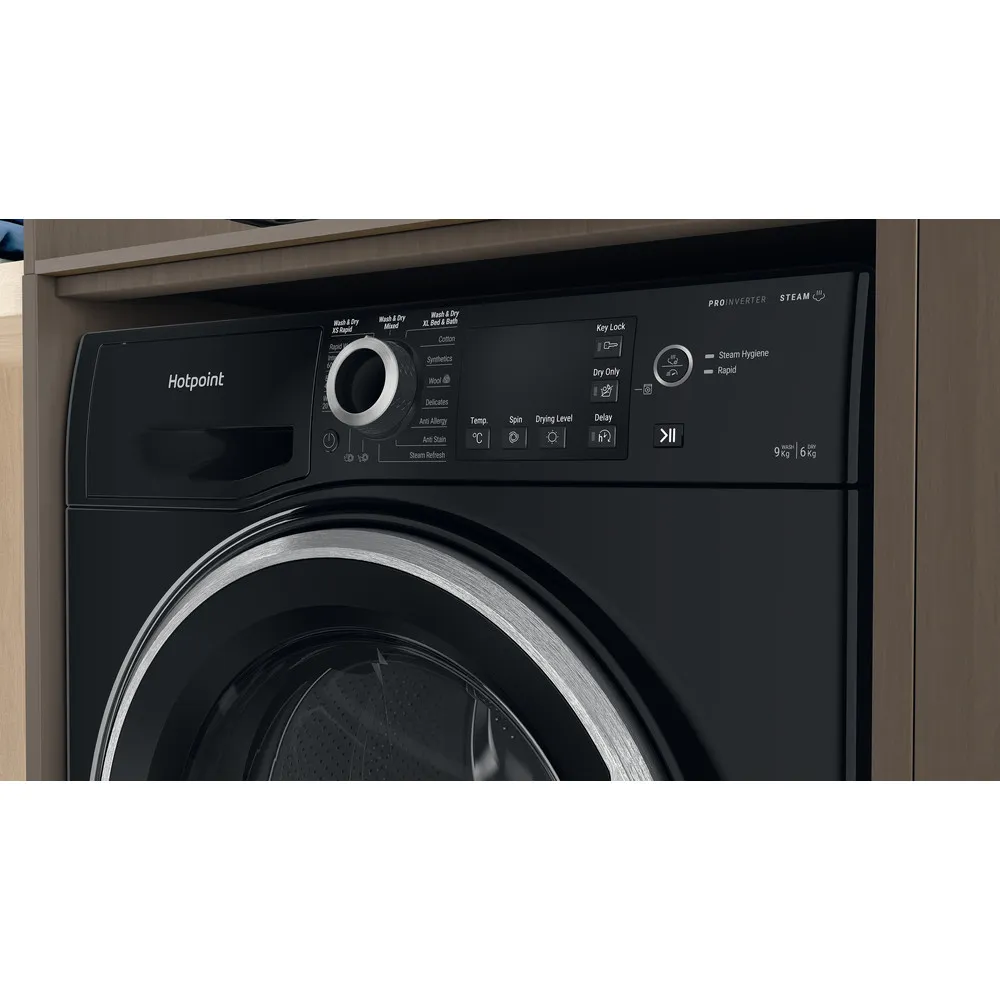 Hotpoint NDB 9635 BS UK - Black 9KG/6KG Washer Dryer - 1400 RPM - D energy - Image 7