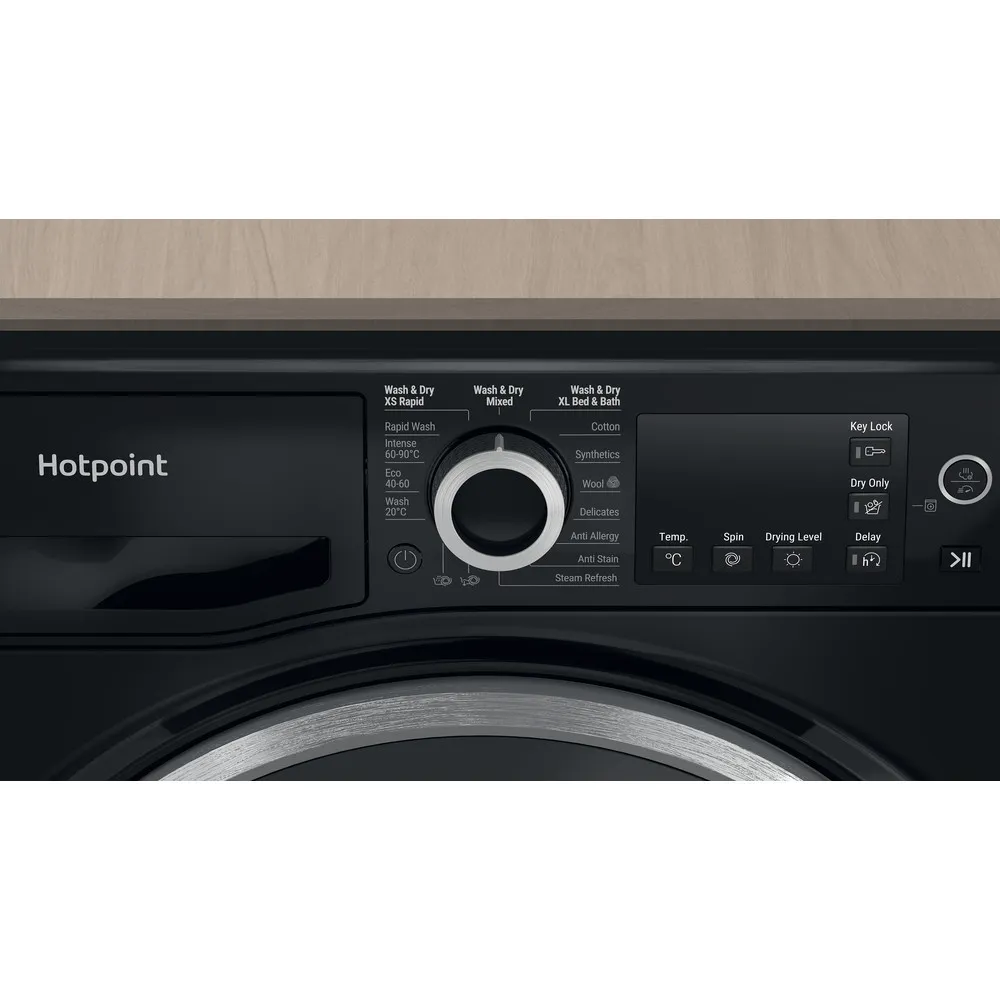 Hotpoint NDB 9635 BS UK - Black 9KG/6KG Washer Dryer - 1400 RPM - D energy - Image 9