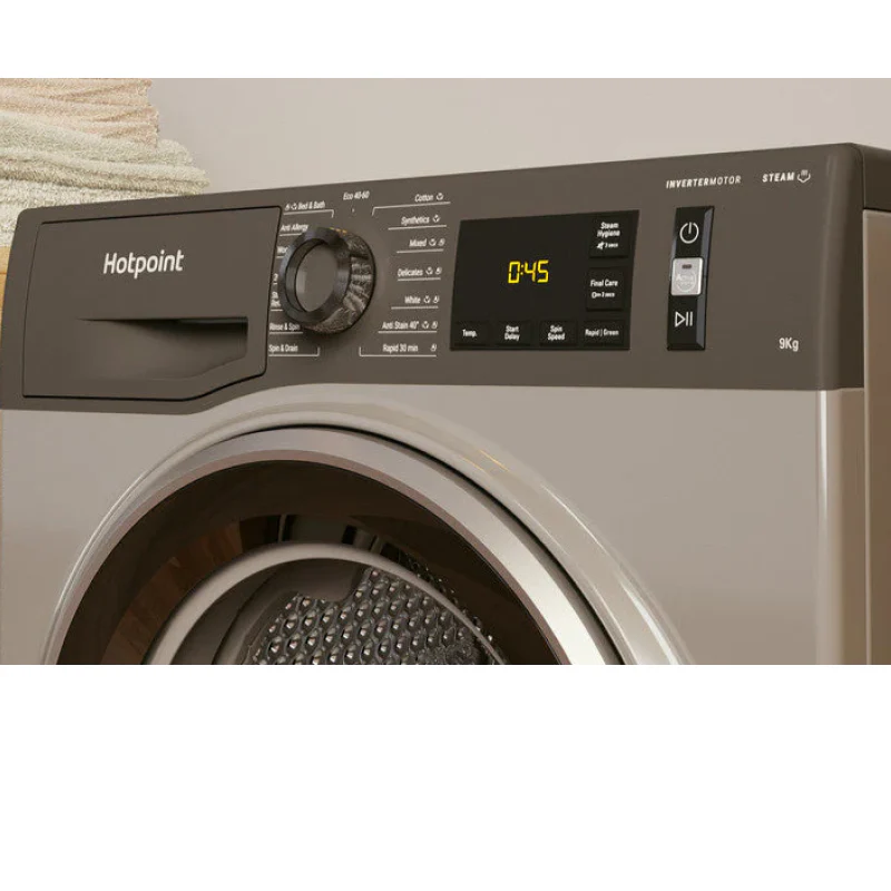 Hotpoint NM11 946 GC A UK N - Graphite Freestanding 9KG Washing Machine - 1400 RPM - A energy - Image 3