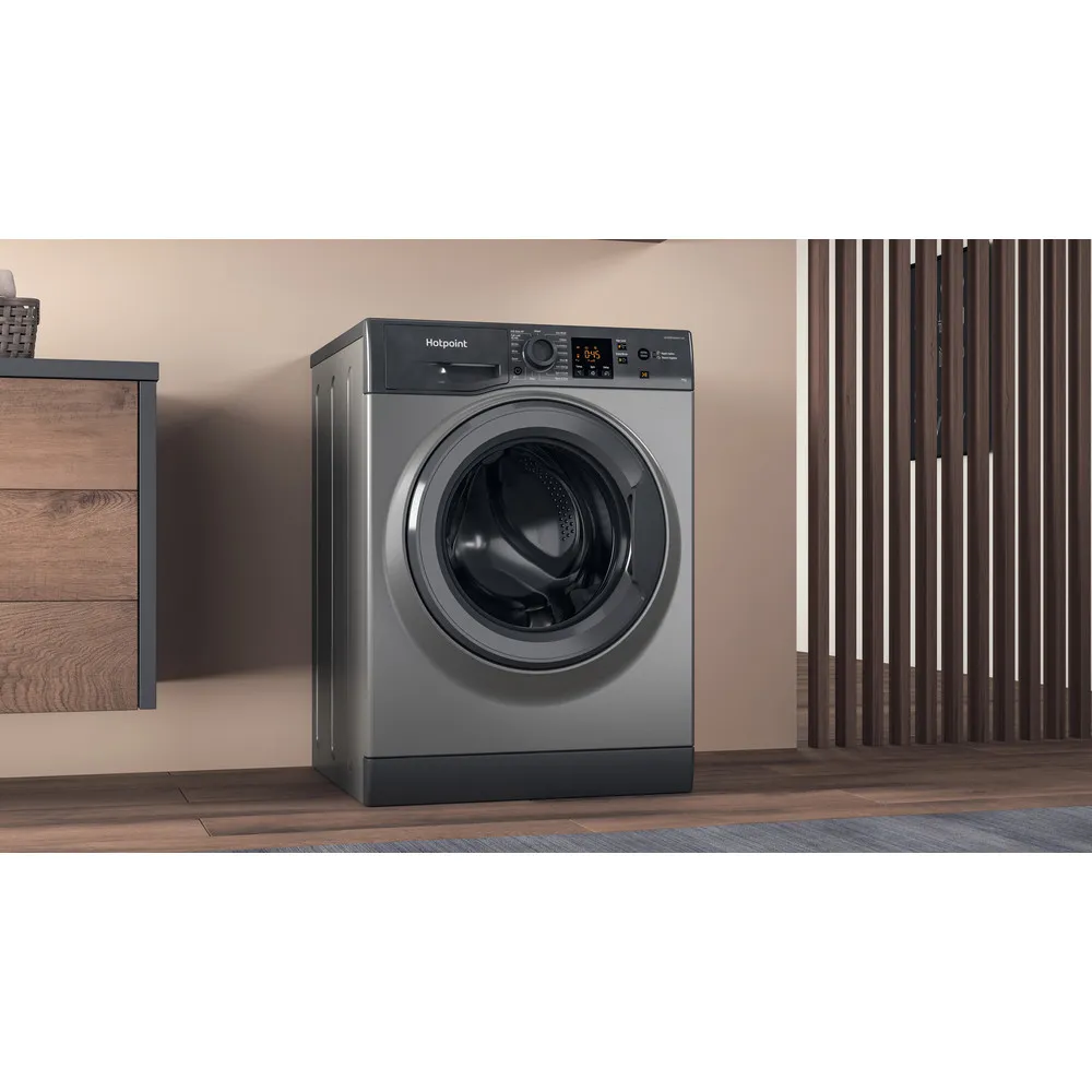 Hotpoint NSWF 946 GG UK - Graphite Freestanding 9KG Washing Machine - 1400 RPM - A energy - Image 5