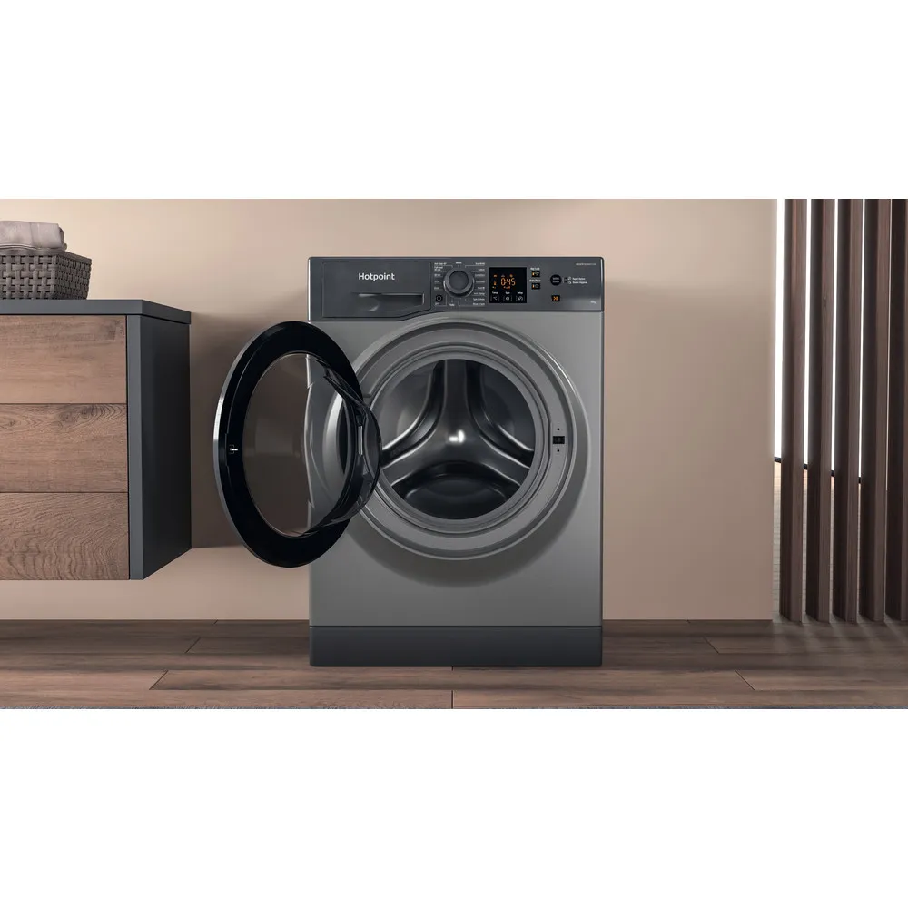 Hotpoint NSWF 946 GG UK - Graphite Freestanding 9KG Washing Machine - 1400 RPM - A energy - Image 7