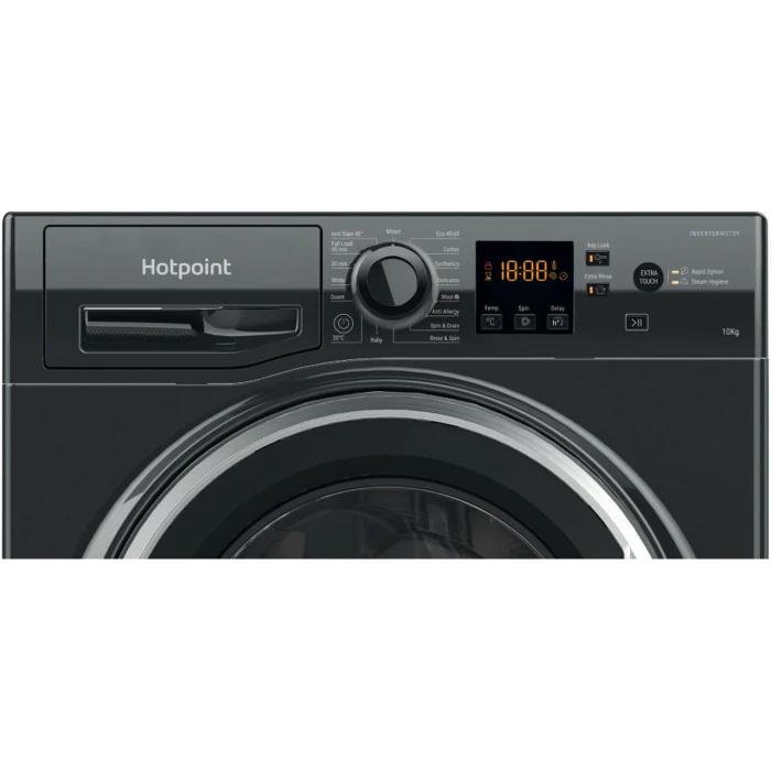Hotpoint NSWM 1046 BS UK - Black Freestanding 10KG Washing Machine - 1400 RPM - A energy - Image 3