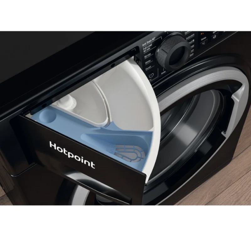Hotpoint NSWM 965C BS UK N - Black Freestanding 9KG Washing Machine - 1600 RPM - C energy - Image 3