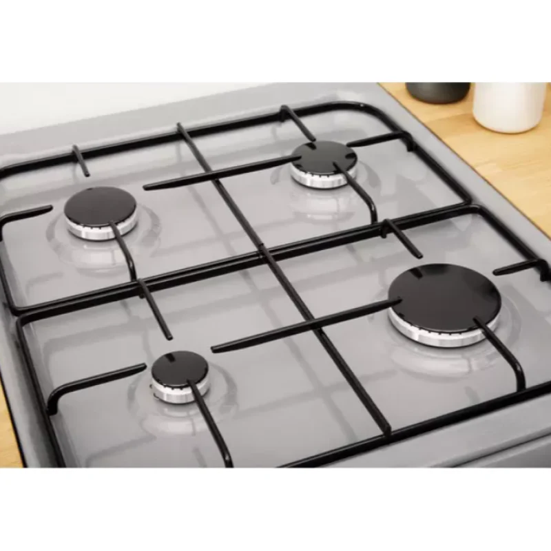 Indesit IS5G4PHSS/UK - Stainless steel 4 Zone Dual Fuel Cooker - A energy - Image 4