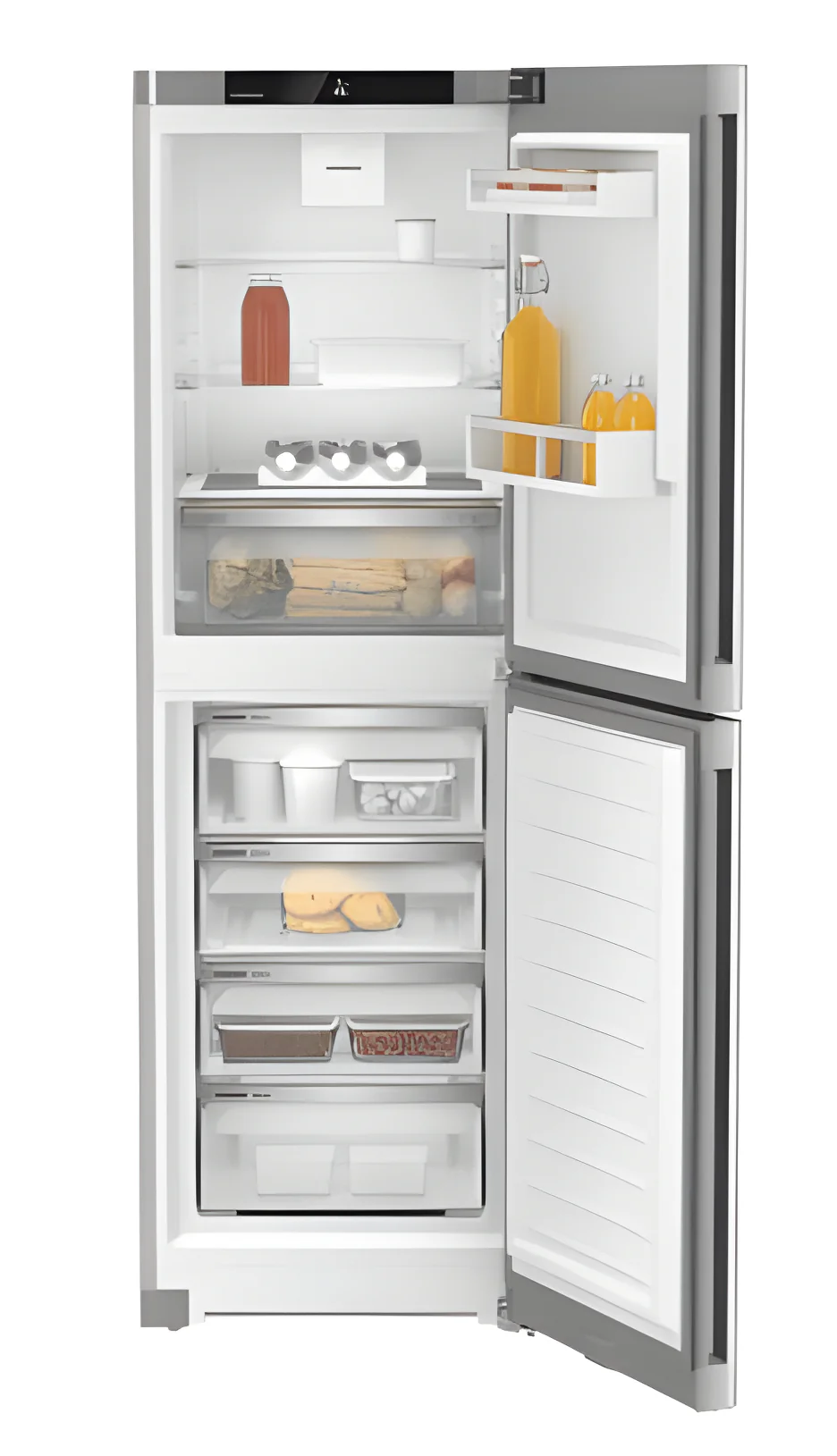 Liebherr CNSFD5204 - Silver Freestanding Frost Free Fridge Freezer - D energy - Image 3