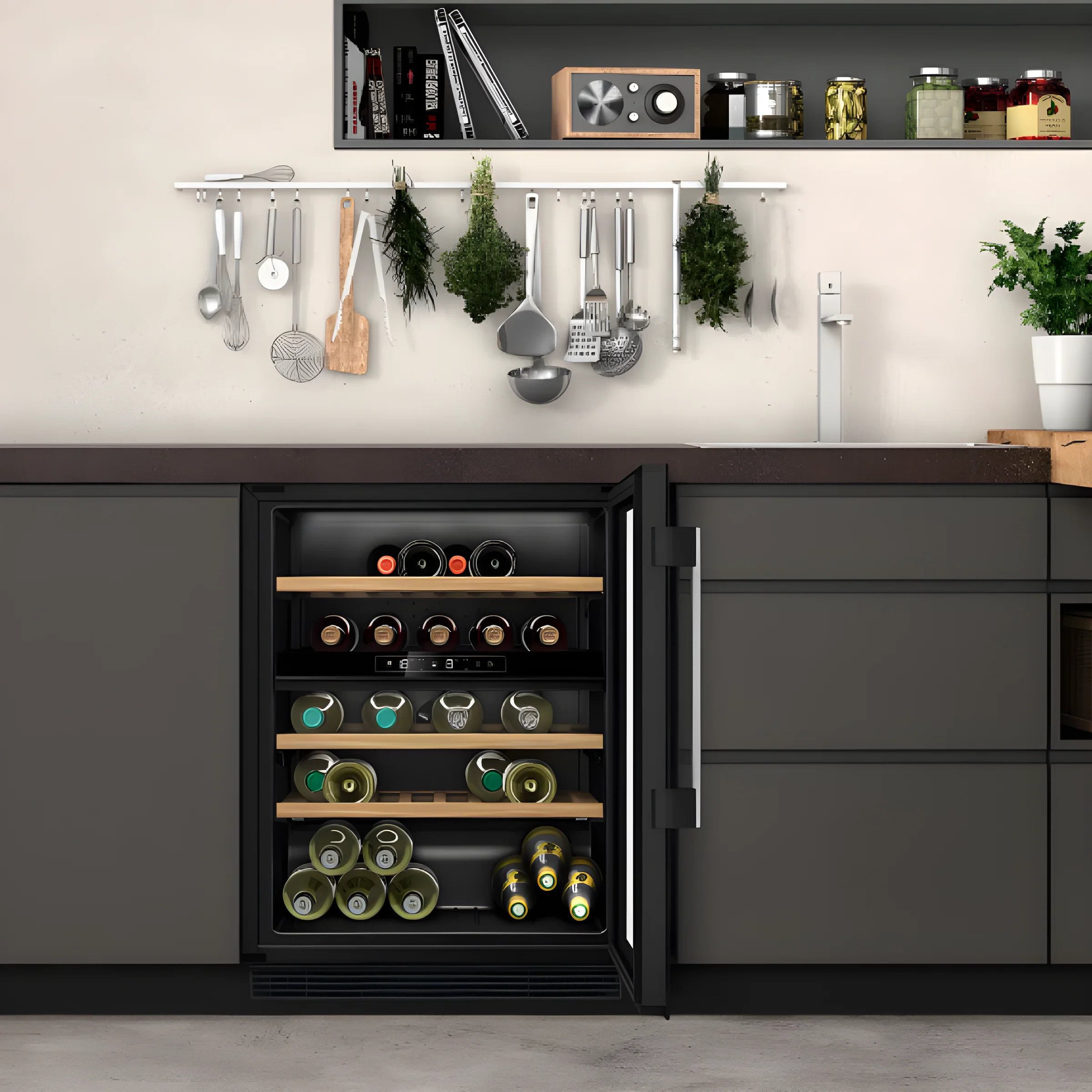 Neff KU9213HG0G - Black 44 Bottle Capacity Wine Cooler - G energy - Image 4