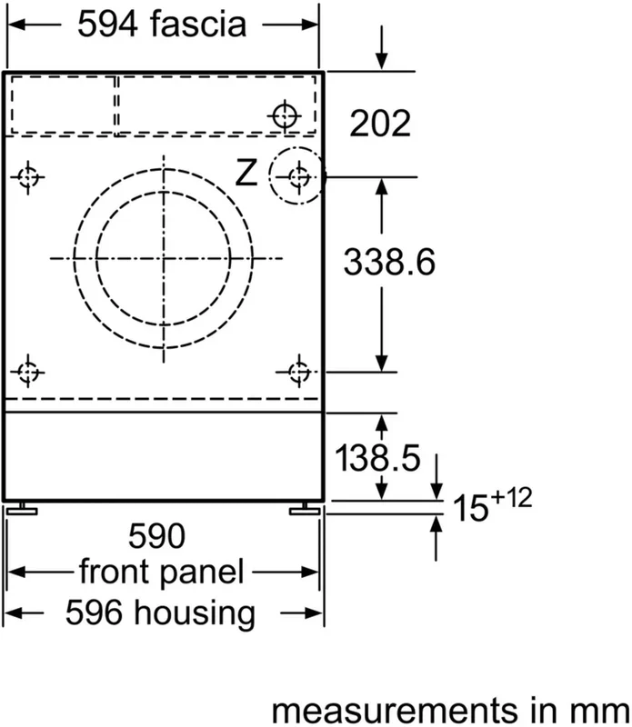 Neff W544BX2GB - White Integrated 8KG Washing Machine - 1400 RPM - C energy - Image 5