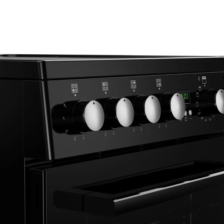 New World FDO50EBLK 444412056 - Black 50cm Electric Cooker - Double Oven - A energy - Image 5