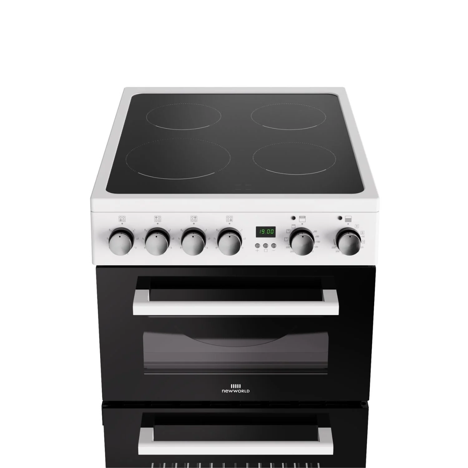 New World FDO50EWHI 444412057 - White 50cm Electric Cooker - Double Oven - A Energy Rating - Image 3