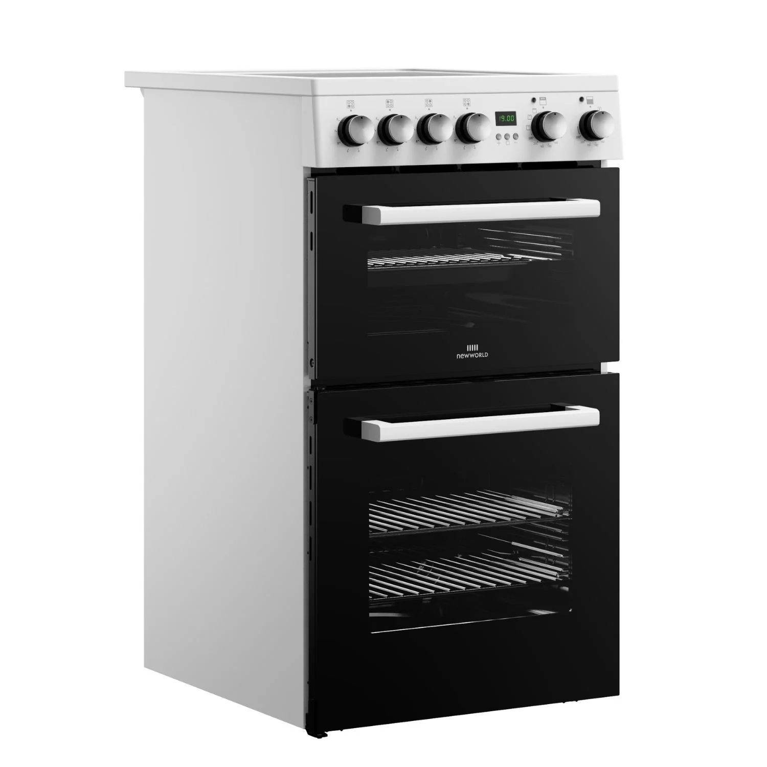 New World FDO50EWHI 444412057 - White 50cm Electric Cooker - Double Oven - A Energy Rating - Image 4
