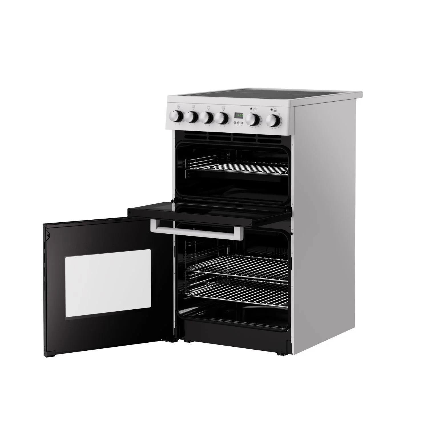 New World FDO50EWHI 444412057 - White 50cm Electric Cooker - Double Oven - A Energy Rating - Image 5