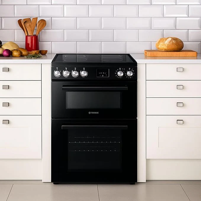 Teknix TKED64B - Black 4 Zone Electric Double Oven - Manual cleaning - A energy - Image 3