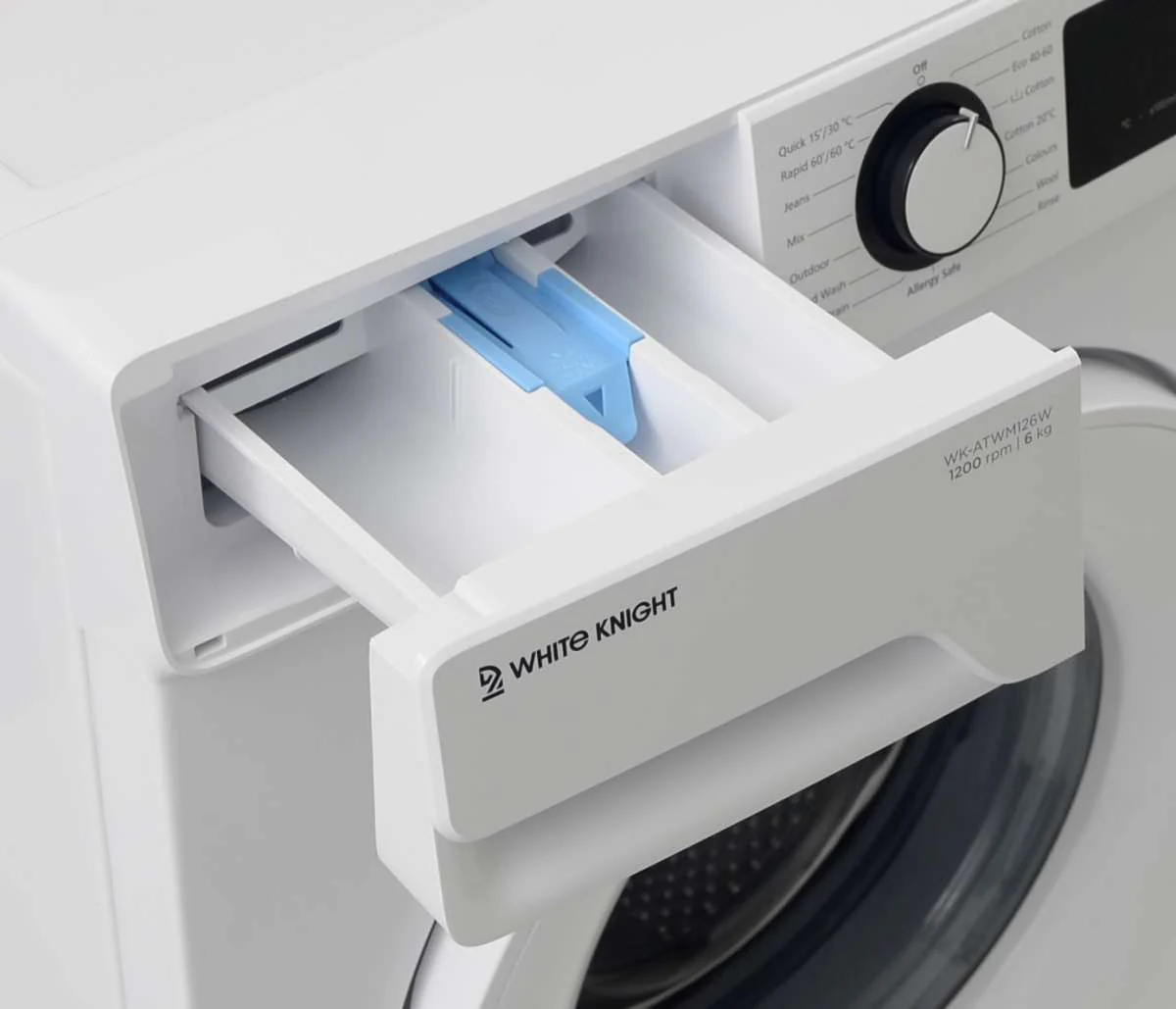 White Knight ATWM127W White Freestanding 7KG 1200RPM Washing Machine -D Rated - Image 4